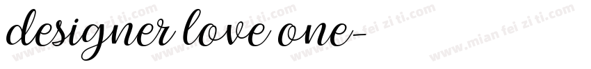 designer love one字体转换